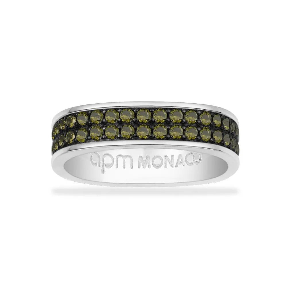 APM Monaco Bague Bold Kaki^ Bagues