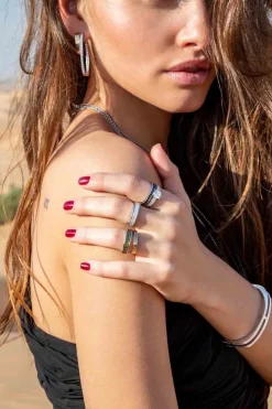 APM Monaco Bague Bold Kaki^ Bagues