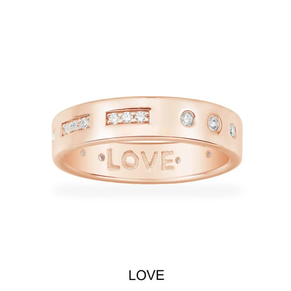 APM Monaco Bague Code Morse Love^ Bagues