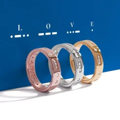APM Monaco Bague Code Morse Love^ Bagues