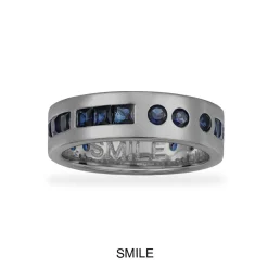 APM Monaco Bague Code Morse Smile Bleue^ Bagues