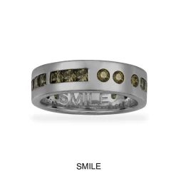 APM Monaco Bague Code Morse Smile Kaki^ Bagues