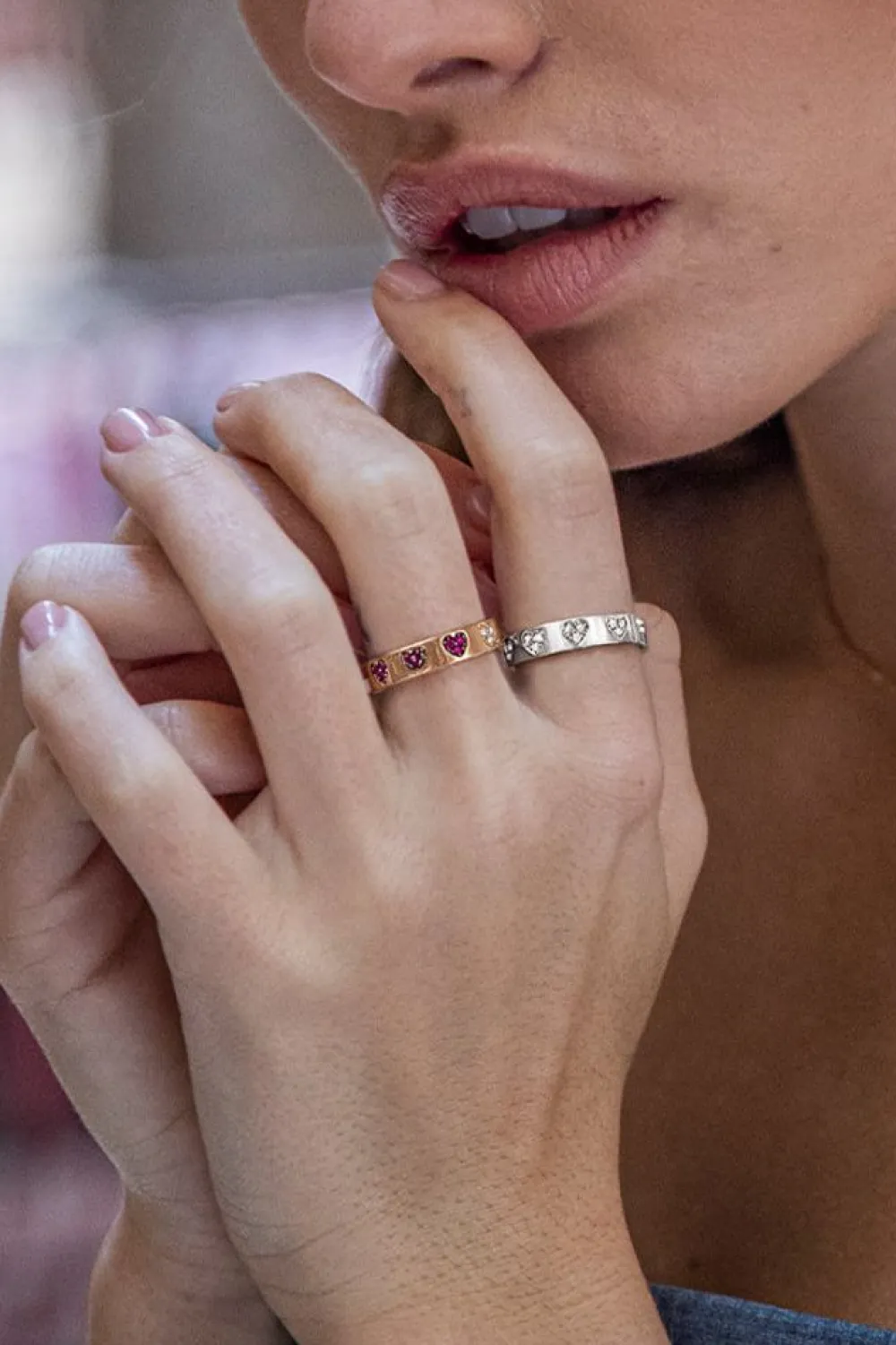 APM Monaco Bague Coeur - Argent^ Bagues