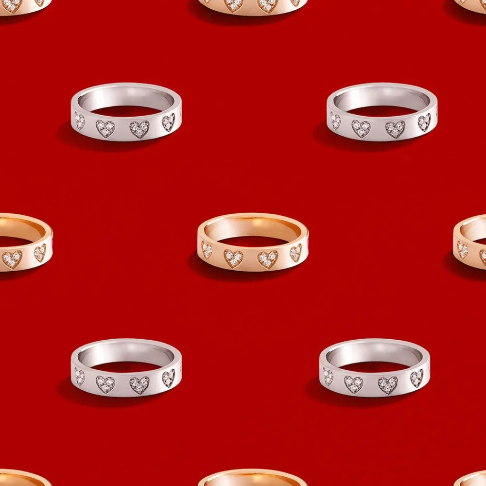 APM Monaco Bague Coeur - Argent^ Bagues