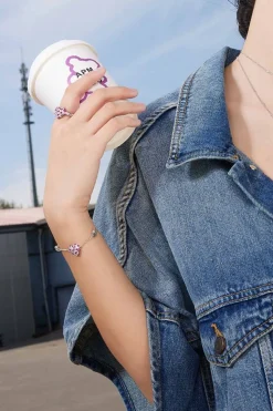 APM Monaco Bague Coeur Fuchsia^ Bagues