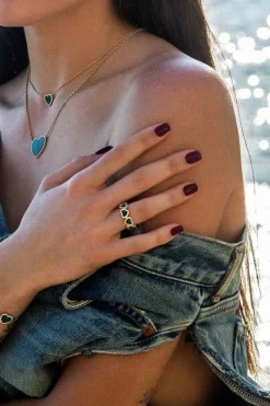 APM Monaco Bague Coeur Malachite^ Bagues