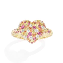 APM Monaco Bague Coeur Multicolore^ Bagues