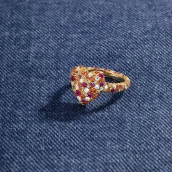 APM Monaco Bague Coeur Multicolore^ Bagues