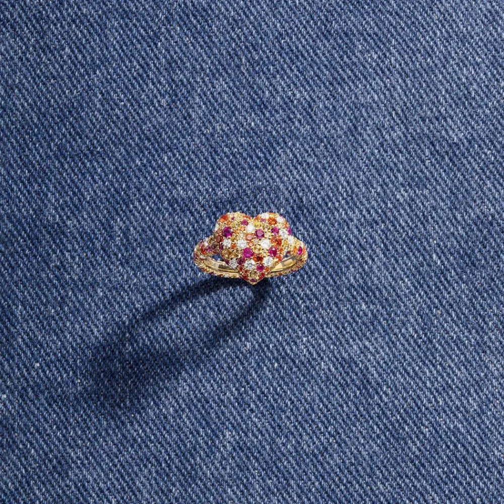 APM Monaco Bague Coeur Multicolore^ Bagues