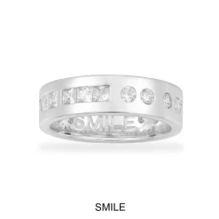 APM Monaco Bague Morse Code Smile - Argent^ Bagues