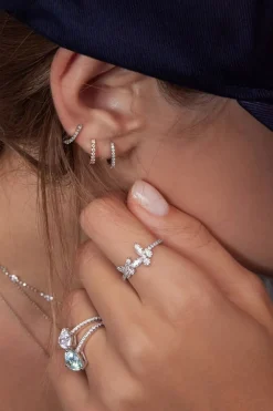 APM Monaco Bague Papillon - Argent^ Bagues