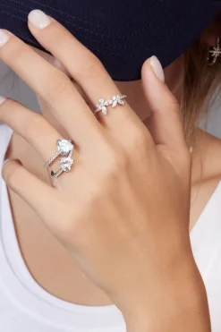 APM Monaco Bague Papillon - Argent^ Bagues