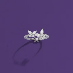 APM Monaco Bague Papillon - Argent^ Bagues
