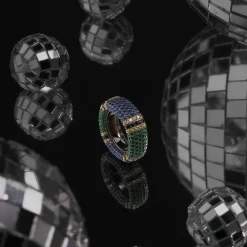 APM Monaco Bague Pave Multicolore^ Bagues