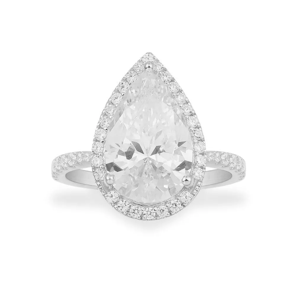 APM Monaco Bague Pave Poire^ Bagues