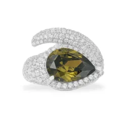 APM Monaco Bague Poire Kaki - Argent^ Bagues