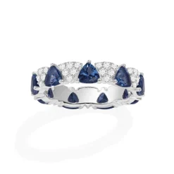 APM Monaco Bague Triangle Pave Bleu & Blanc^ Bagues