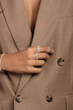 APM Monaco Bague Up And Down - Argent^ Bagues