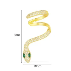 APM Monaco Boucle D'Oreille Ear Cuff Individuelle Serpent^ Boucles D'Oreilles