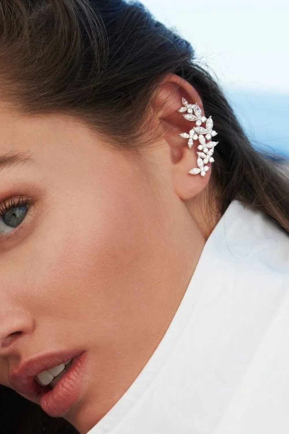 APM Monaco Boucle D'Oreille Ear Cuff Et Clou D'Oreille Papillon - Argent^ Boucles D'Oreilles