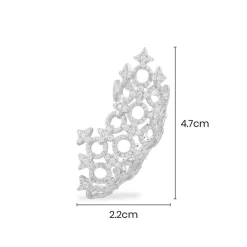 APM Monaco Boucle D'Oreille Individuelle Ear Cuff Meteorites Et Cercles - Argent^ Boucles D'Oreilles