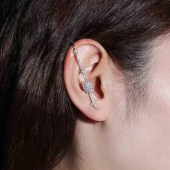 APM Monaco Boucle D'Oreille Individuelle Barre - Argent^ Boucles D'Oreilles