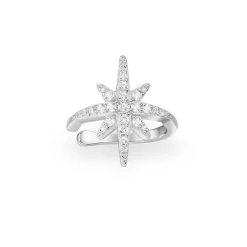 APM Monaco Boucle D'Oreille Individuelle Meteorites Coulissante - Argent^ Boucles D'Oreilles