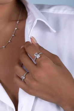 APM Monaco Boucle D'Oreille Individuelle Ear Cuff Epingle A Nourrice - Argent^ Boucles D'Oreilles