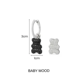 APM Monaco Boucle D'Oreille Individuelle Yummy Bear (Clip) Baby Mood - Argent^ Boucles D'Oreilles