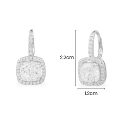 APM Monaco Boucles D'Oreille Pierre Carree^ Boucles D'Oreilles