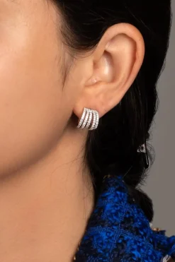 APM Monaco Boucles D'Oreilles 5 Anneaux - Argent^ Boucles D'Oreilles