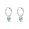 APM Monaco Boucles D'Oreilles Anneaux Coeur Bleu - Argent^ Boucles D'Oreilles