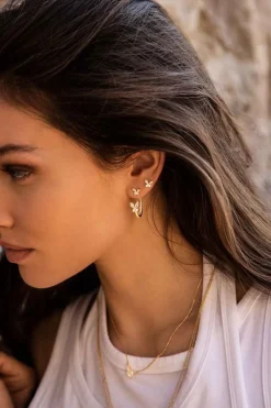 APM Monaco Boucles D'Oreilles Asymetriques Papillon^ Boucles D'Oreilles