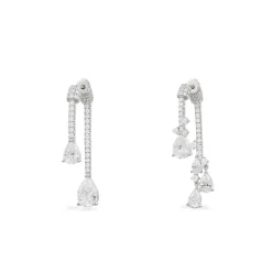 APM Monaco Boucles D'Oreilles Asymetriques Ear Jacket Avec Poires^ Boucles D'Oreilles
