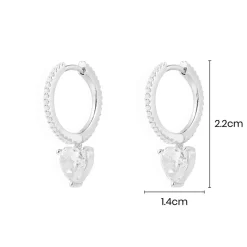 APM Monaco Boucles D'Oreilles Avec Coeur^ Boucles D'Oreilles