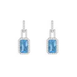 APM Monaco Boucles D'Oreilles Bleu Lagon^ Boucles D'Oreilles