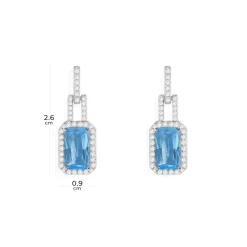 APM Monaco Boucles D'Oreilles Bleu Lagon^ Boucles D'Oreilles