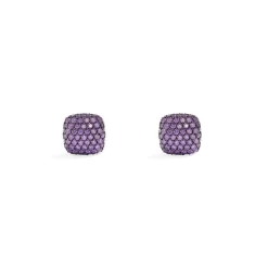 APM Monaco Boucles D'Oreilles Carre Violettes^ Boucles D'Oreilles