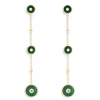 APM Monaco Boucles D'Oreilles Chaine Malachite Longues^ Boucles D'Oreilles