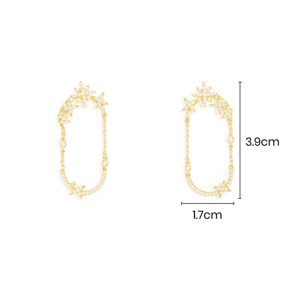 APM Monaco Boucles D'Oreilles Chaine Meteorites^ Boucles D'Oreilles
