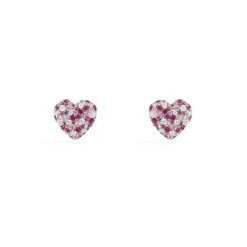 APM Monaco Boucles D'Oreilles Coeur Fuchsia^ Boucles D'Oreilles