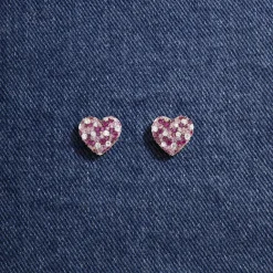 APM Monaco Boucles D'Oreilles Coeur Fuchsia^ Boucles D'Oreilles