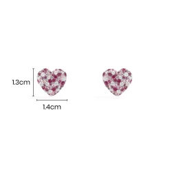 APM Monaco Boucles D'Oreilles Coeur Fuchsia^ Boucles D'Oreilles