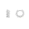 APM Monaco Boucles D'Oreilles Creoles Up And Down Avec Perles - Argent^ Boucles D'Oreilles