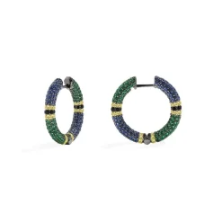 APM Monaco Boucles D'Oreilles Creoles Pave Multicolores^ Boucles D'Oreilles