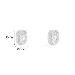 APM Monaco Boucles D'Oreilles Creoles Pave^ Boucles D'Oreilles