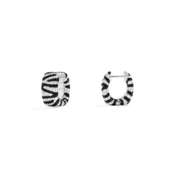 APM Monaco Boucles D'Oreilles Creoles Zebre^ Boucles D'Oreilles