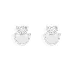 APM Monaco Boucles D'Oreilles Demi-Lune Avec Nacre^ Boucles D'Oreilles