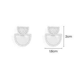 APM Monaco Boucles D'Oreilles Demi-Lune Avec Nacre^ Boucles D'Oreilles