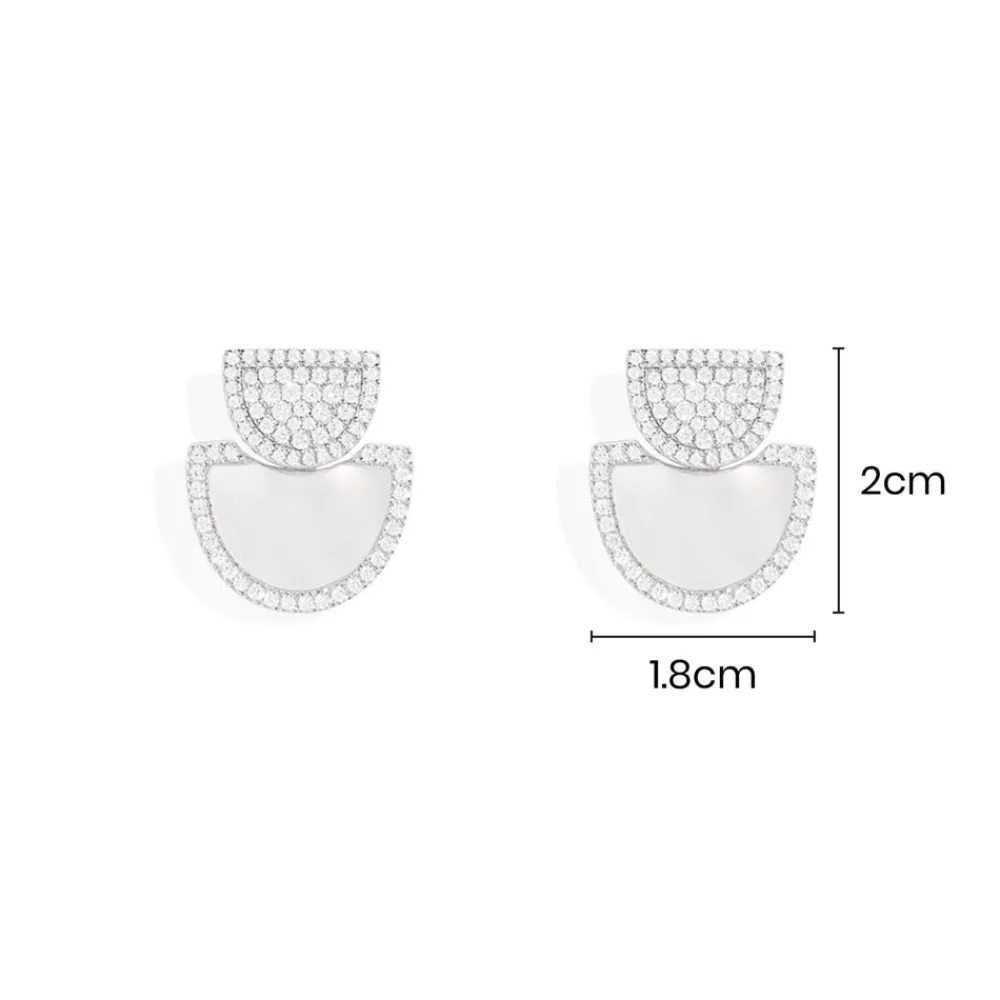 APM Monaco Boucles D'Oreilles Demi-Lune Avec Nacre^ Boucles D'Oreilles
